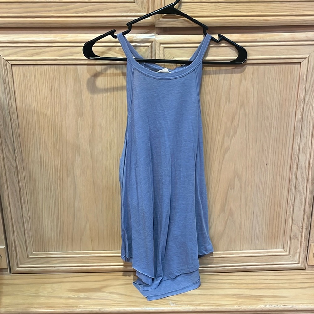 Blue dressy tank top